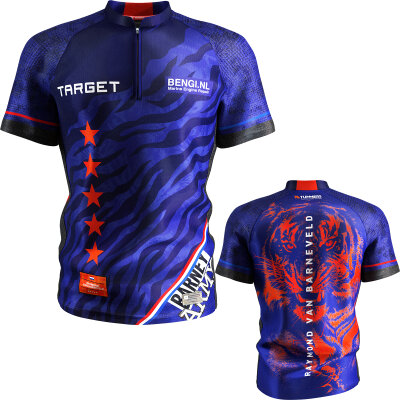 Target Darts Cool Play Playing Shirt Raymond van Barneveld Barney Matchshirt Dart Shirt Trikot Design 2025 Größe XL