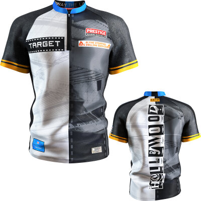 Target Darts Cool Play Playing Shirt Chris Dobey Hollywood Matchshirt Dart Shirt Dartshirt Trikot Design 2025 Größe L