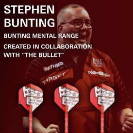 Target Dart Pro Grip Stephen Bunting Shaft mit Aluminium Ring & Pro Ultra Flight Nr.2 Flight&Shaft Kit M Mittel
