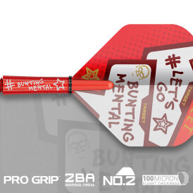 Target Dart Pro Grip Stephen Bunting Shaft mit Aluminium Ring & Pro Ultra Flight Nr.2 Flight&Shaft Kit M Mittel