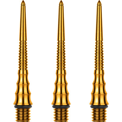 one80 Dart Titanium Steel Tip Schraubspitzen Wechselspitzen Conversion Point Modell C Gold 30 mm