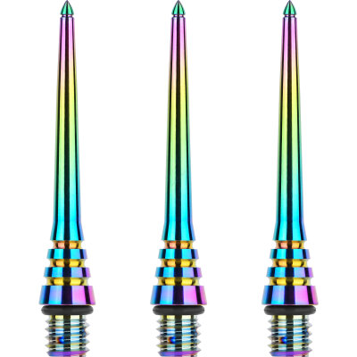 one80 Dart Titanium Steel Tip Schraubspitzen Wechselspitzen Conversion Point Modell E Rainbow 22 mm