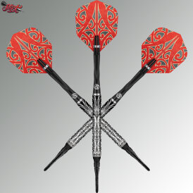 Shot Soft Darts Warrior Taiaha 90% Tungsten Softtip Darts Softdart 18 g
