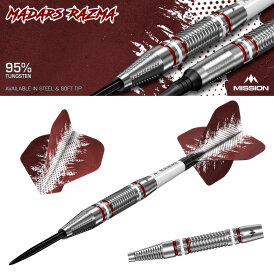 Mission Steel Darts Madars Razma Razmatazz Matchdarts 95% Tungsten Steeltip Dart Steeldart 25 g