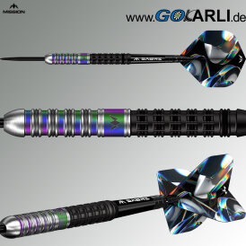 Mission Darts Steel Darts Iridian Schwarz&Coral 90% Tungsten Steeltip Darts Steeldart