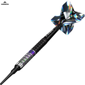 Mission Darts Soft Darts Iridian Schwarz&Coral 90% Tungsten Softtip Darts Softdart 20 g