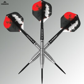 Mission Darts Steel Darts Yari 90% Tungsten Steeltip Darts Steeldart 22 g