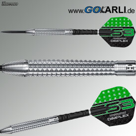 Harrows Steel Darts Dimplex S3 Tapered 90% Tungsten Steeltip Dart Steeldart 24 g