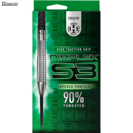 Harrows Steel Darts Dimplex S3 Tapered 90% Tungsten Steeltip Dart Steeldart 24 g