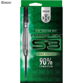 Harrows Steel Darts Dimplex S3 Bomb 90% Tungsten Steeltip Dart Steeldart 21 g