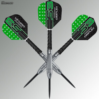 Harrows Steel Darts Dimplex S3 Bomb 90% Tungsten Steeltip Dart Steeldart 25 g