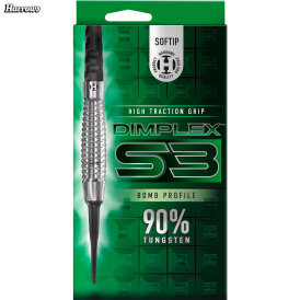 Harrows Soft Darts Dimplex S3 Bomb 90% Tungsten Softtip Dart Softdart 18 g