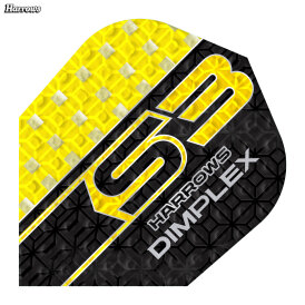 Harrows Dart Dimplex S3 Dart Flight speziell laminiert Dartflights Gelb