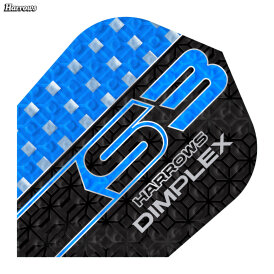 Harrows Dart Dimplex S3 Dart Flight speziell laminiert Dartflights Blau