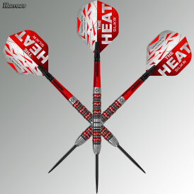 Harrows Steel Darts Damon Heta The Heat Series 3 90% Tungsten Steeltip Dart Steeldart 23 g