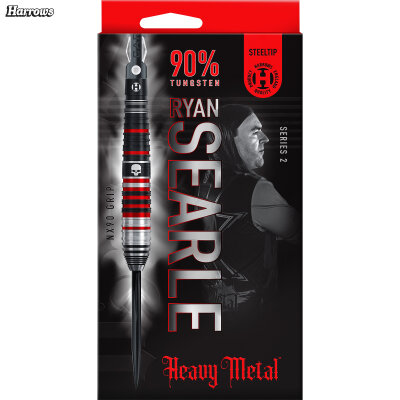 Harrows Steel Darts Ryan Searle Heavy Metal Series 2 90% Tungsten Steeltip Dart Steeldart