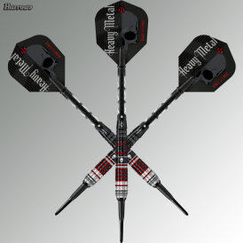 Harrows Soft Darts Ryan Searle Heavy Metal Series 2 90% Tungsten Softtip Dart Softdart