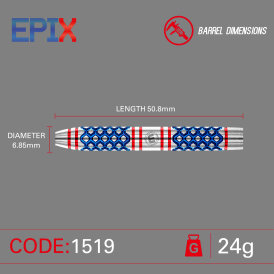 Winmau Steel Darts Epix 90% Tungsten Steeltip Dart Steeldart