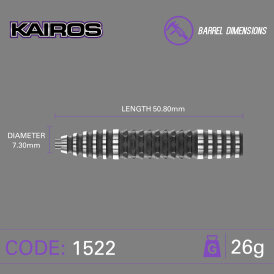 Winmau Steel Darts Kairos 90% Tungsten Steeldart Steeltip Dart