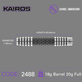 Winmau Soft Darts Kairos 90% Tungsten Softdart 20 g Softtip Dart