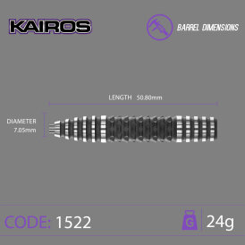 Winmau Steel Darts Kairos 90% Tungsten Steeltip Dart Steeldart 24 g
