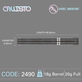 Winmau Soft Darts Callisto 90% Tungsten Softtip Dart Softdart 20 g