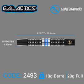 Winmau Soft Darts Galactics 90% Tungsten Softtip Dart Softdart  20 g