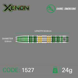 Winmau Steel Darts Xenon 90% Tungsten Steeltip Dart Steeldart 24 g