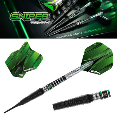 Winmau Soft Darts Sniper Black 90% Tungsten Softtip Dart Softdart 20 g