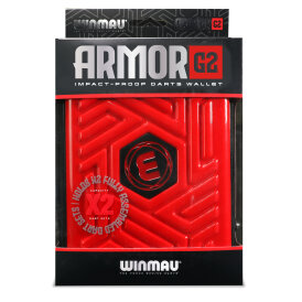Winmau Dart Armor Dartcase Case Wallet Darttasche Dartbox Armor G2 Rot