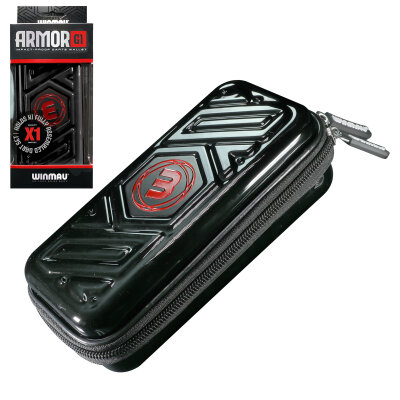 Winmau Dart Armor Dartcase Case Wallet Darttasche Dartbox Armor G1 Schwarz