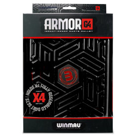 Winmau Dart Armor Dartcase Case Wallet Darttasche Dartbox Armor G4 Schwarz