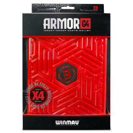 Winmau Dart Armor Dartcase Case Wallet Darttasche Dartbox Armor G4 Rot