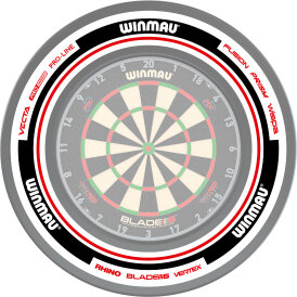 Winmau Dartboard Surround / Dart Catchring Advance White & Red