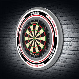 Winmau Dartboard Surround / Dart Catchring Advance White & Red