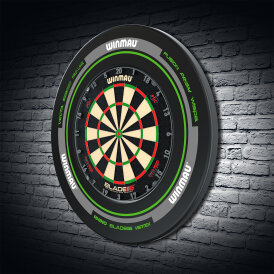 Winmau Dartboard Surround / Dart Catchring Advance Black & Green
