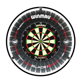 Winmau Plasma Dartboard Surround Light & Pro-line Original Black Surround Bundle