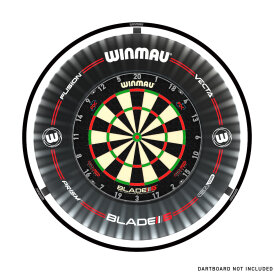 Winmau Plasma Dartboard Surround Light & Pro-line Original Black Surround Bundle