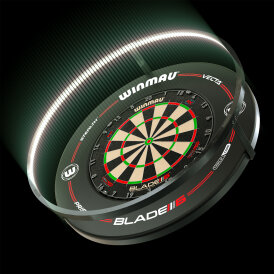 Winmau Plasma Dartboard Surround Light & Pro-line Original Black Surround Bundle