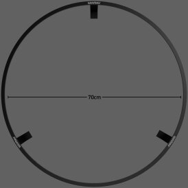 Winmau Plasma Dartboard Surround Light & Pro-line Original Black Surround Bundle