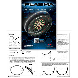 Winmau Plasma Ice Dartboard Surround Light & Pro-Line Original White Surround Bundle