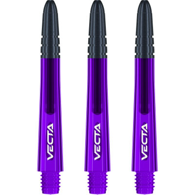 Winmau Vecta Shaft Composite mit leichtem aluminiumlegierten Top Lila/Schwarz M Mittel