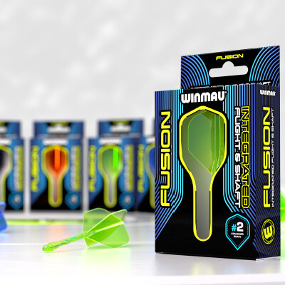 Winmau Dart Fusion Flight- Schaftsystem in verschiedenen Flightformen/Shapes, L�ngen und Farben