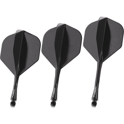 Winmau Dart Fusion Flight- Schaftsystem in verschiedenen Flightformen/Shapes, L�ngen und Farben