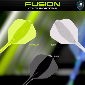 Winmau Dart Fusion Flight- Schaftsystem in verschiedenen Flightformen/Shapes, Längen und Farben