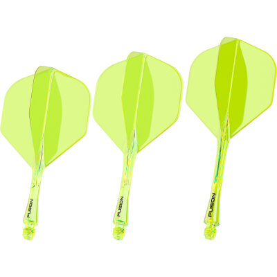 Winmau Dart Fusion Flight- Schaftsystem Nr.2 S Kurz Neon Gelb