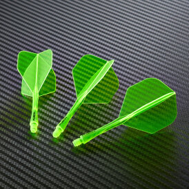 Winmau Dart Fusion Flight- Schaftsystem Nr.2 Intermediate Neon Gelb