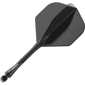 Winmau Dart Fusion Flight- Schaftsystem Nr.2 Intermediate Schwarz
