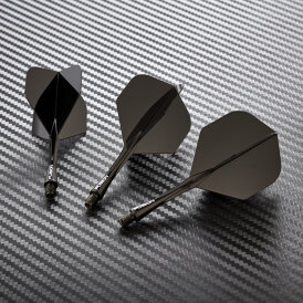 Winmau Dart Fusion Flight- Schaftsystem Nr.2 Intermediate Schwarz