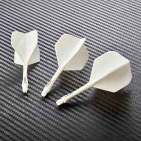 Winmau Dart Fusion Flight- Schaftsystem Nr.2 Intermediate Weiß